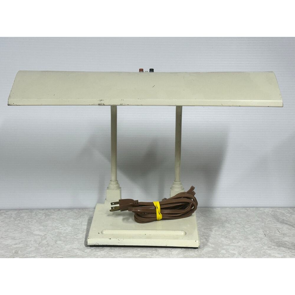 Art Specialty Midcentury Cream Color Fluorescent Desk Lamp